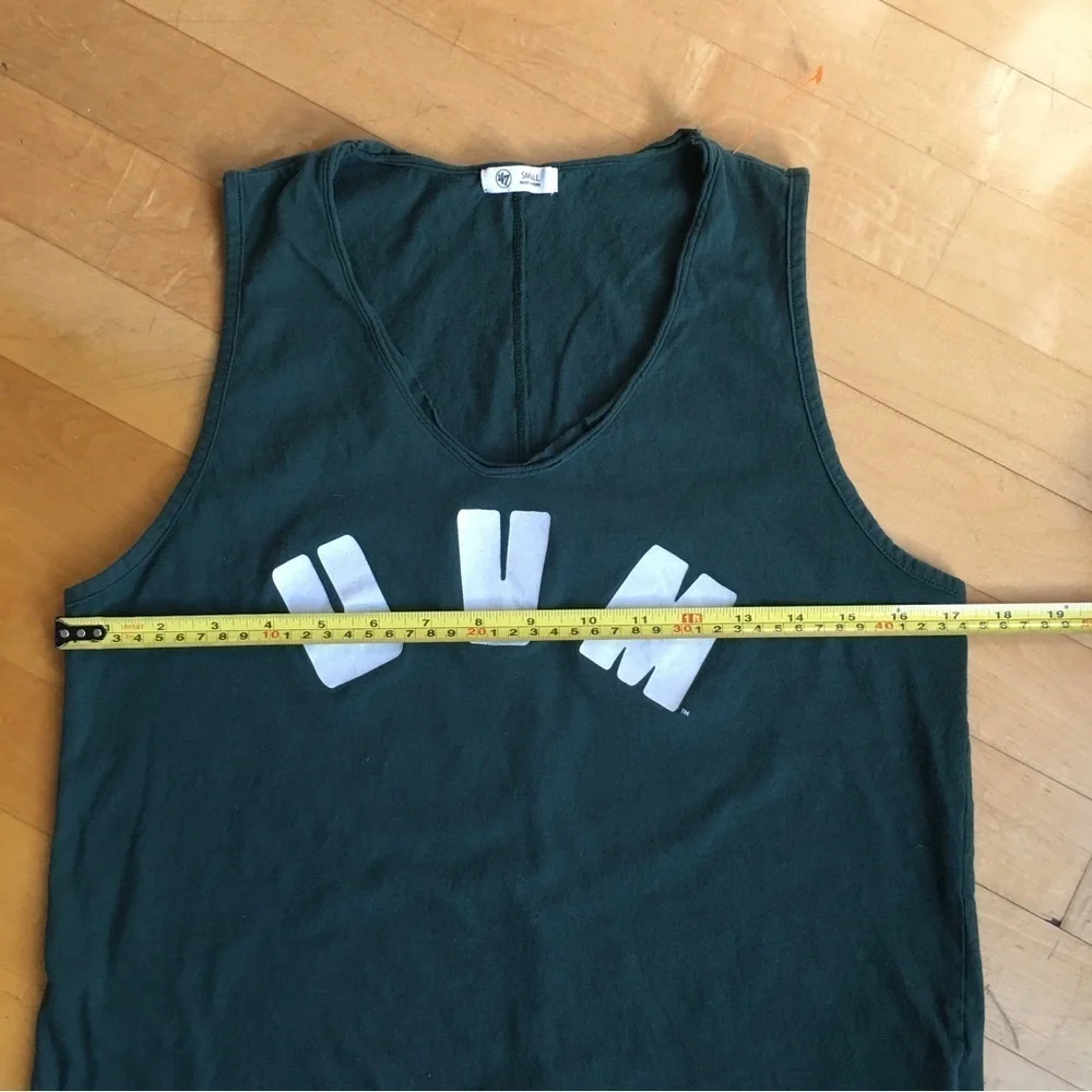 47 “UVM” Tank, Green, White, Size S - Picture 11 of 17